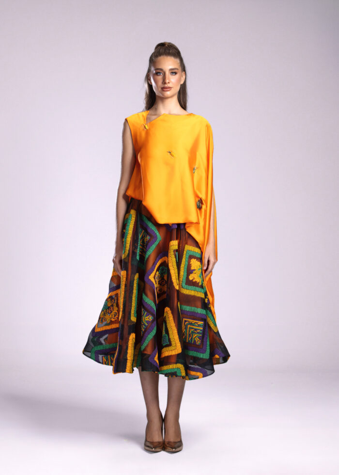 Patchwork Garden - Orange Top - Image 8