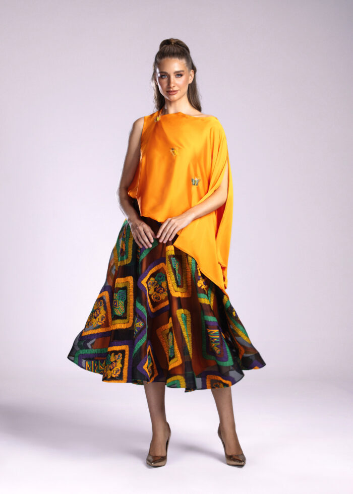 Patchwork Garden - Orange Top - Image 7