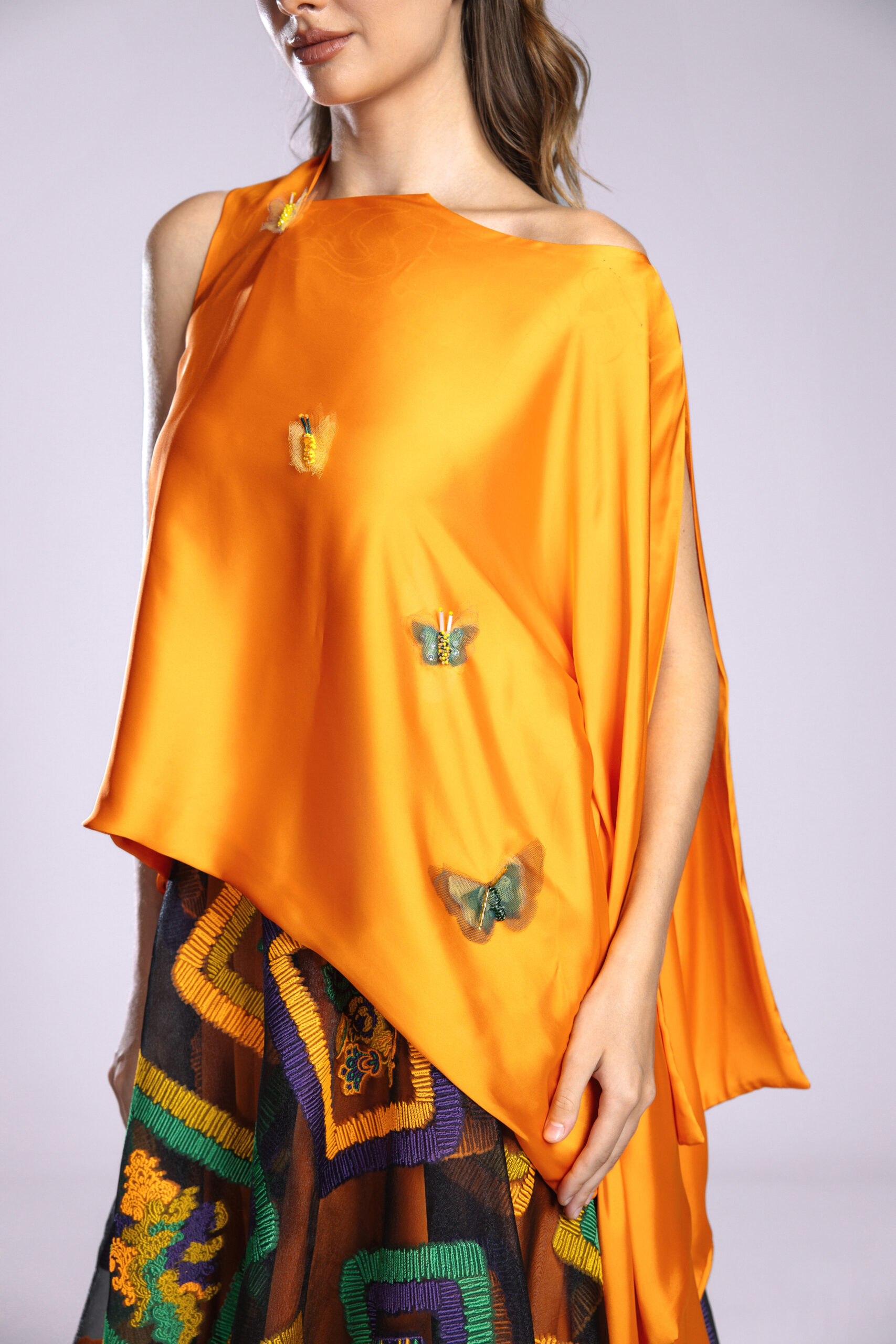 68 copy Patchwork Garden - Orange Top - Image 1