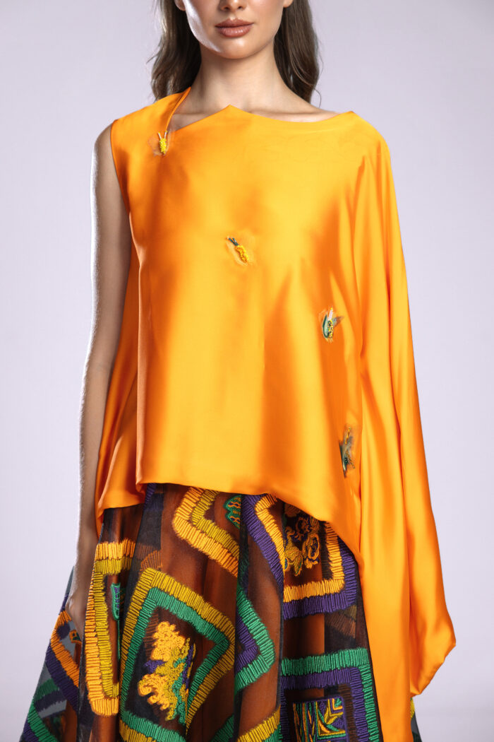 Patchwork Garden - Orange Top - Image 4