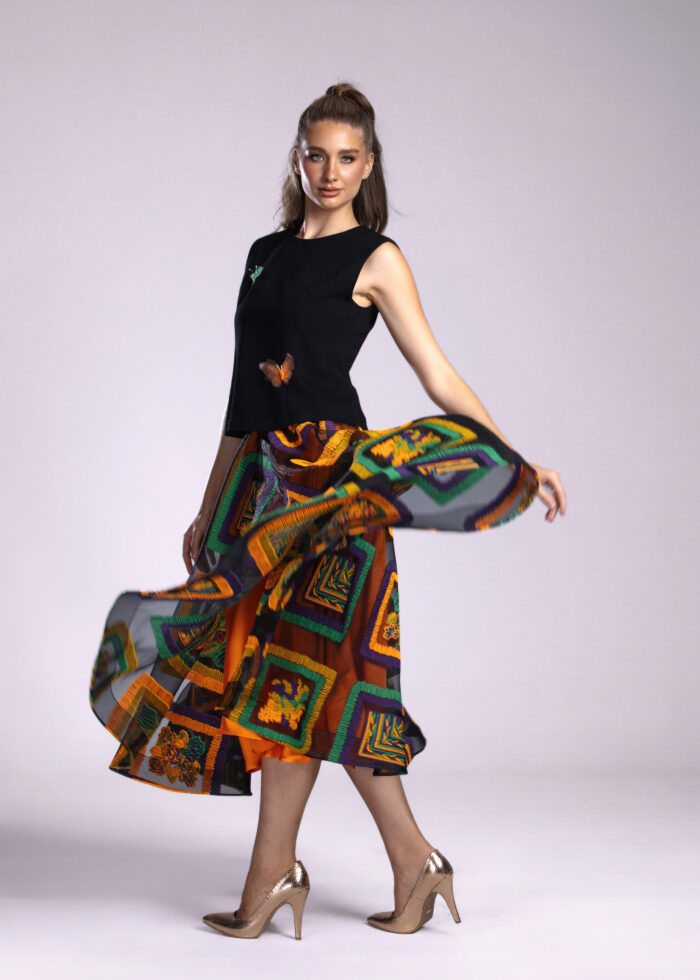 Patchwork Garden - Black Top - Image 4