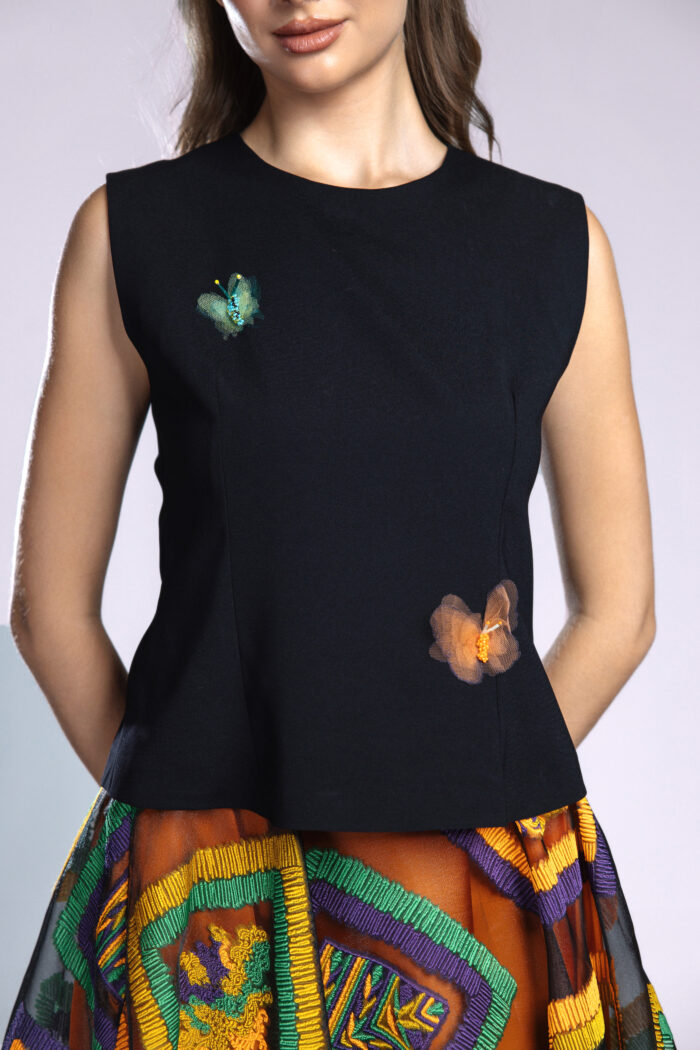 Patchwork Garden - Black Top - Image 2