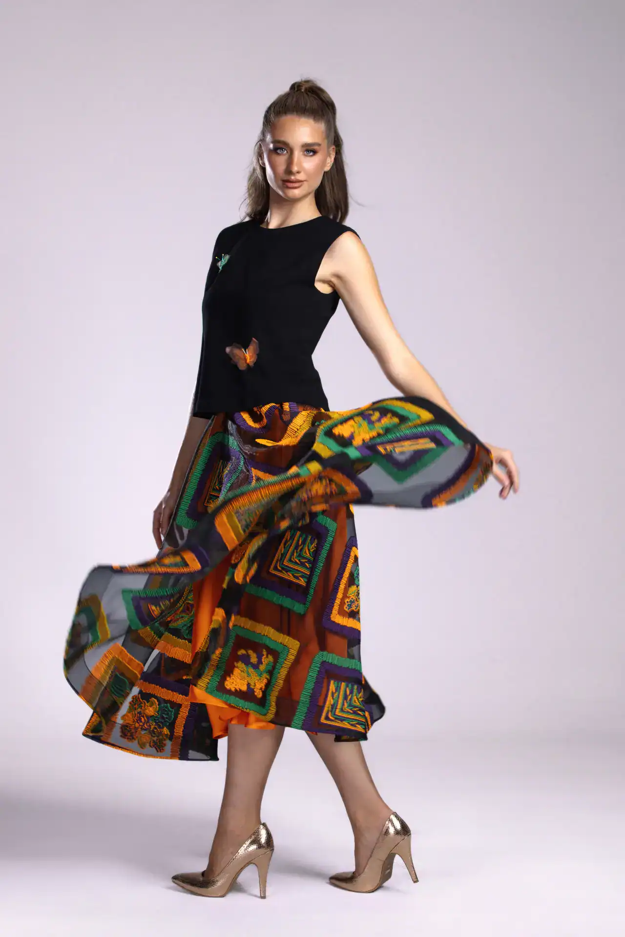 Untitled design (10) Patchwork Garden - Skirt - Image 1
