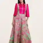 Pink Long Dress - Zipper
